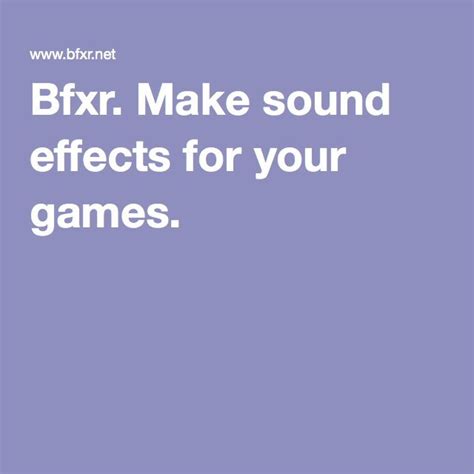 Bfxr. Make sound effects for your games..